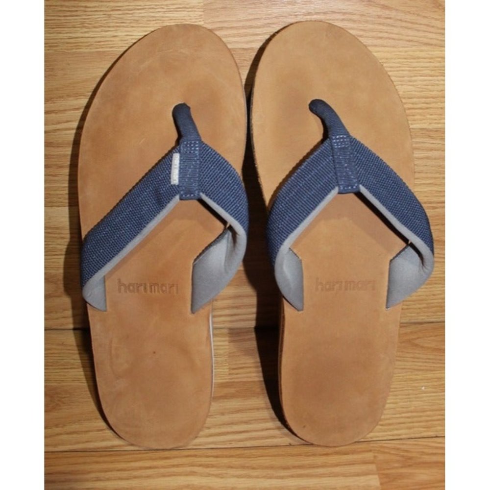 Hari Mari Nubuck Leather Scout Sandals Thong FlipFlop Mens Size 13